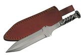 SZCO 11.25-inch handmade railroad spike knife with spear-point blade